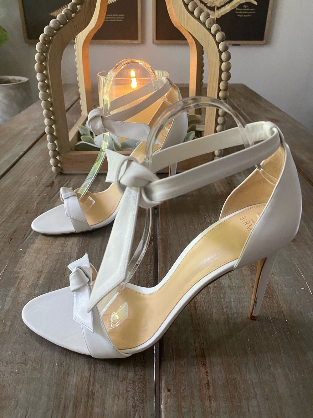 Alexandre Birman Clarita Bow Stiletto Heels Womens 42 White - Picture 6 of 16